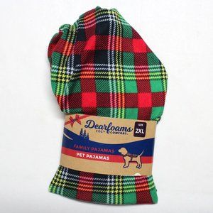 Dearfoams Cozy Comfort Size 2XL Plaid Pet Pajamas